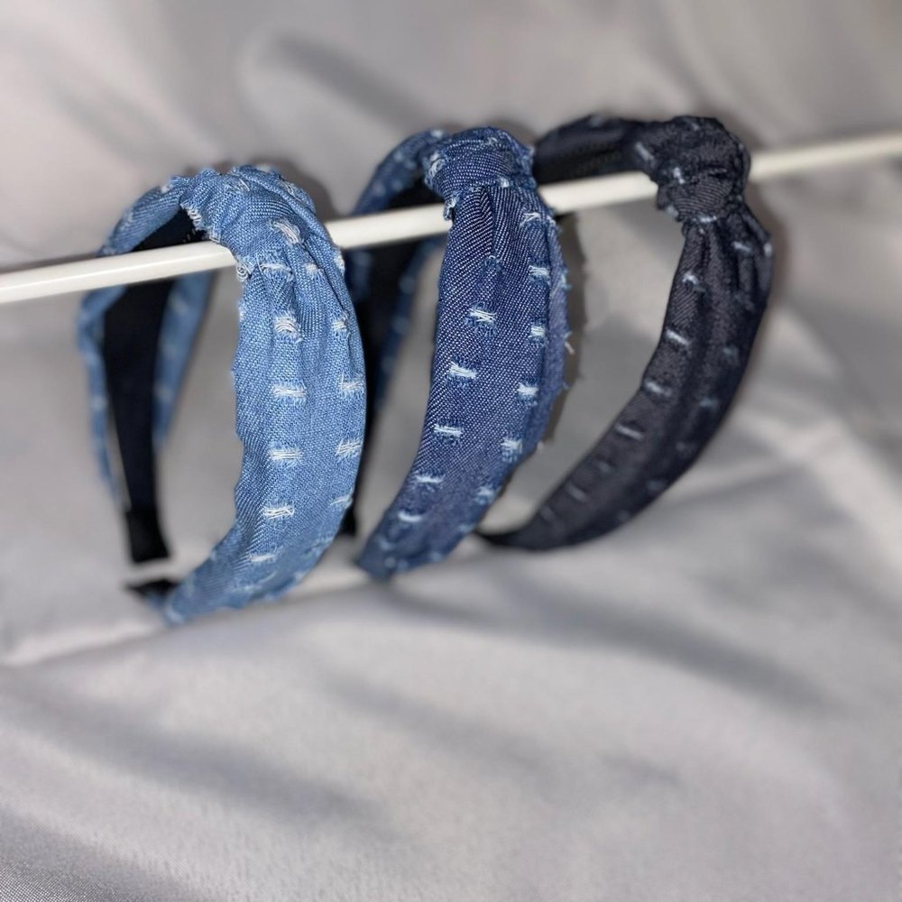 Denim headband